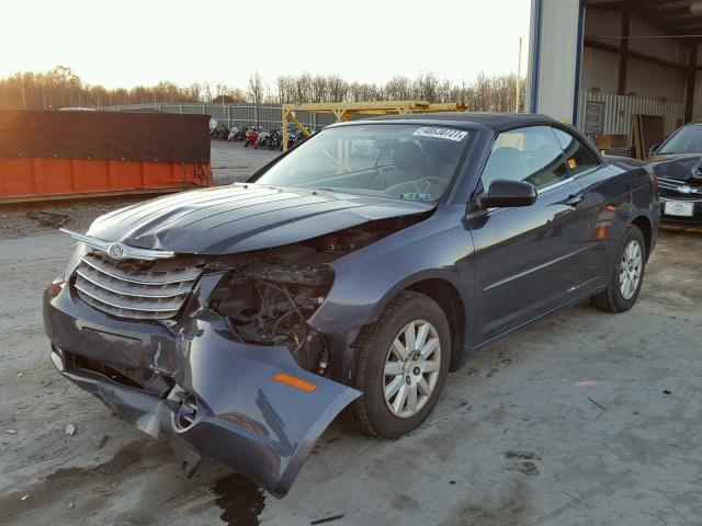 1C3LC45K68N209381 - 2008 CHRYSLER SEBRING BLUE photo 2