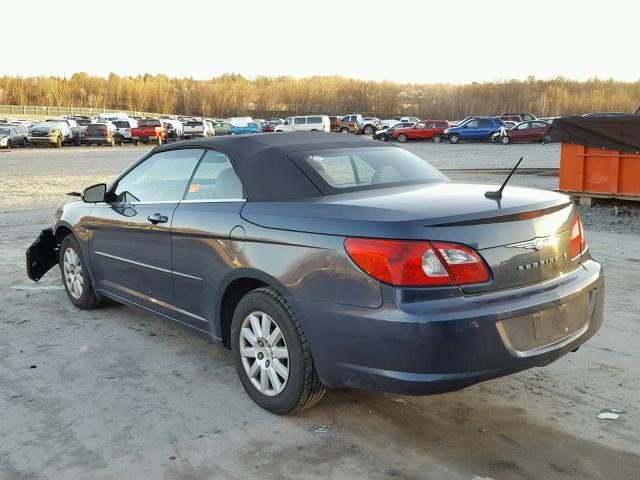 1C3LC45K68N209381 - 2008 CHRYSLER SEBRING BLUE photo 3