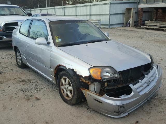 KMHCG35C65U324482 - 2005 HYUNDAI ACCENT GS SILVER photo 1