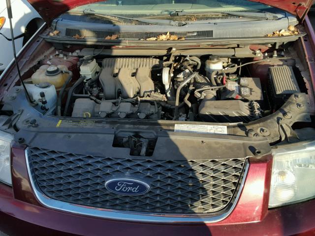 1FMDK06175GA68611 - 2005 FORD FREESTYLE MAROON photo 7