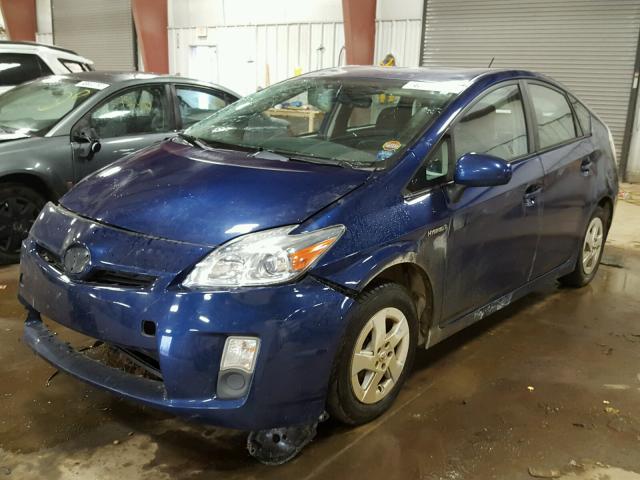 JTDKN3DU6B1368026 - 2011 TOYOTA PRIUS BLUE photo 2