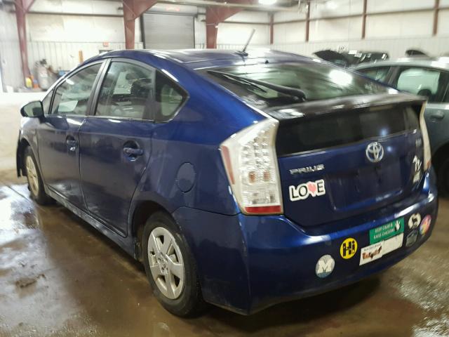 JTDKN3DU6B1368026 - 2011 TOYOTA PRIUS BLUE photo 3