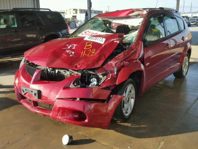 5Y2SL64894Z430114 - 2004 PONTIAC VIBE RED photo 2