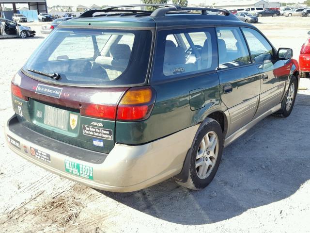 4S3BH6752Y7623225 - 2000 SUBARU LEGACY OUT GREEN photo 4