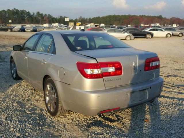 3LNHM26T08R650863 - 2008 LINCOLN MKZ ვერცხლისფერი ფოტო 3