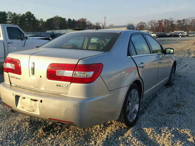 3LNHM26T08R650863 - 2008 LINCOLN MKZ SILVER photo 4