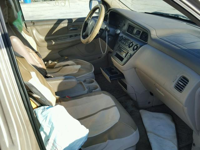 5FNRL18032B008901 - 2002 HONDA ODYSSEY EX BEIGE photo 5