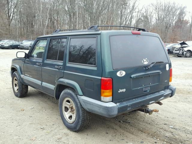 1J4FT68S0XL547301 - 1999 JEEP CHEROKEE S GREEN photo 3