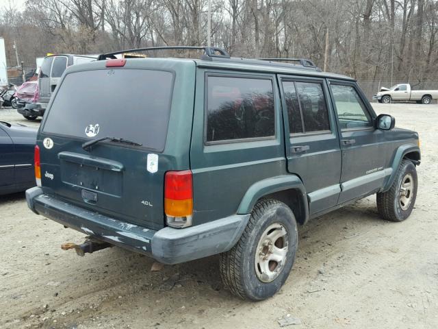 1J4FT68S0XL547301 - 1999 JEEP CHEROKEE S GREEN photo 4