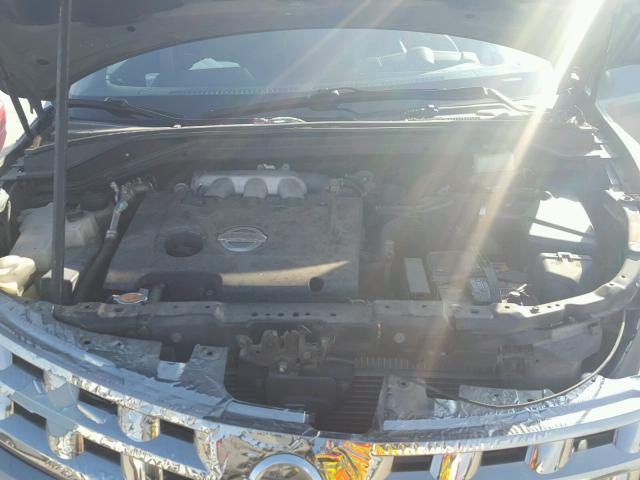 JN8AZ08W55W433549 - 2005 NISSAN MURANO SL SILVER photo 7