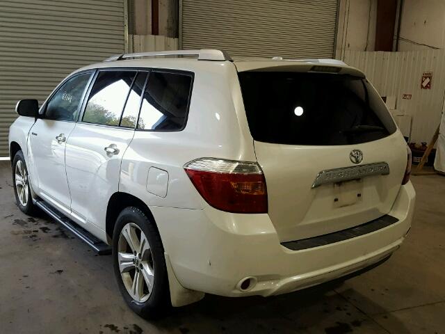 5TDYK3EH6AS001083 - 2010 TOYOTA HIGHLANDER WHITE photo 3