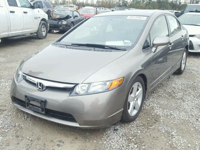 1HGFA16886L090940 - 2006 HONDA CIVIC EX GRAY photo 2
