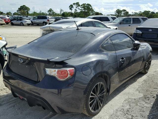 JF1ZCAC16D1608670 - 2013 SUBARU BRZ 2.0 LI GRAY photo 4