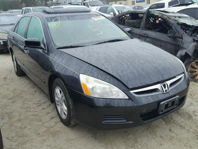 1HGCM56866A109367 - 2006 HONDA ACCORD EX BLACK photo 1