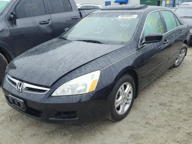 1HGCM56866A109367 - 2006 HONDA ACCORD EX BLACK photo 2