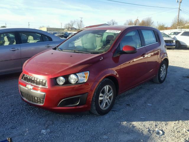 1G1JC6SB5D4241959 - 2013 CHEVROLET SONIC LT RED photo 2