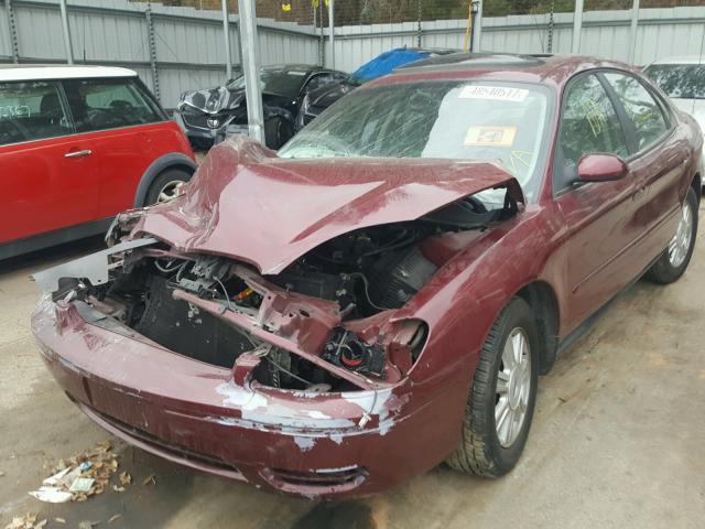 1FAFP56UX5A155434 - 2005 FORD TAURUS SEL MAROON photo 2