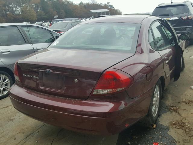 1FAFP56UX5A155434 - 2005 FORD TAURUS SEL MAROON photo 4