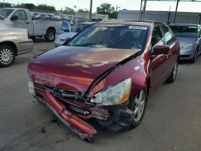 1HGCM56804A179413 - 2004 HONDA ACCORD EX RED photo 2