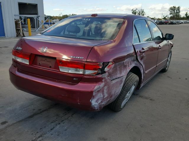 1HGCM56804A179413 - 2004 HONDA ACCORD EX RED photo 4