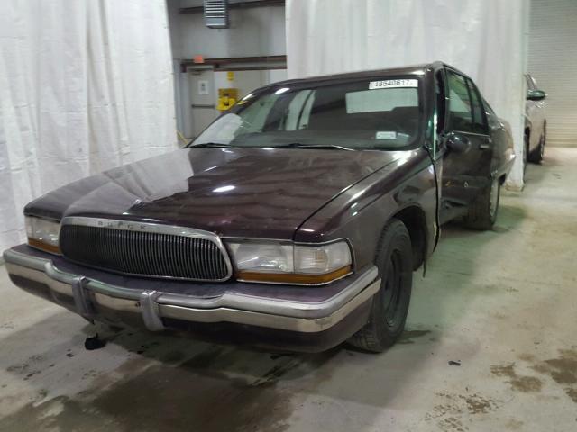 1G4BN5374PR430602 - 1993 BUICK ROADMASTER PURPLE photo 2