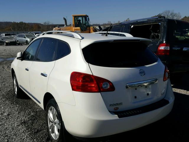 JN8AS5MT3CW290918 - 2012 NISSAN ROGUE S WHITE photo 3