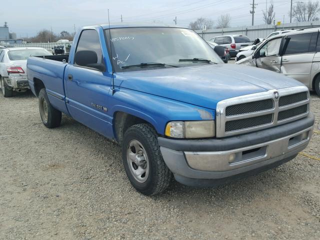 1B7HC16Y2WS738912 - 1998 DODGE RAM 1500 BLUE photo 1