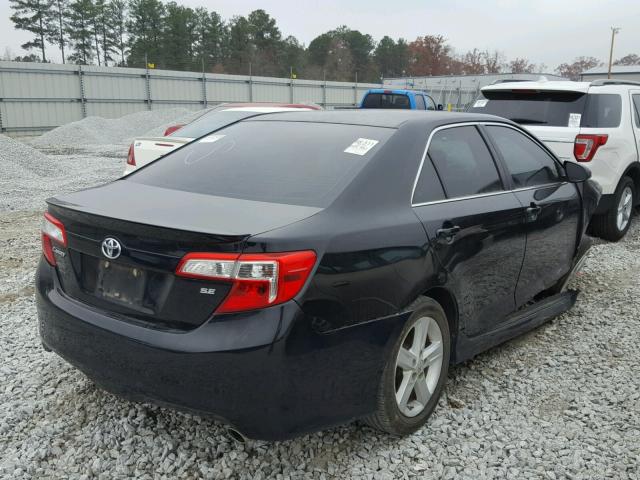 4T1BF1FKXCU164256 - 2012 TOYOTA CAMRY BASE BLACK photo 4