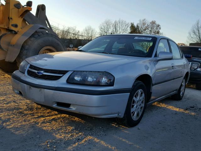 2G1WF52E649228622 - 2004 CHEVROLET IMPALA SILVER photo 2