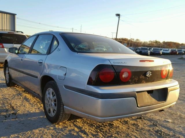 2G1WF52E649228622 - 2004 CHEVROLET IMPALA SILVER photo 3