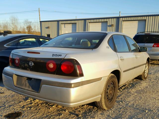 2G1WF52E649228622 - 2004 CHEVROLET IMPALA SILVER photo 4