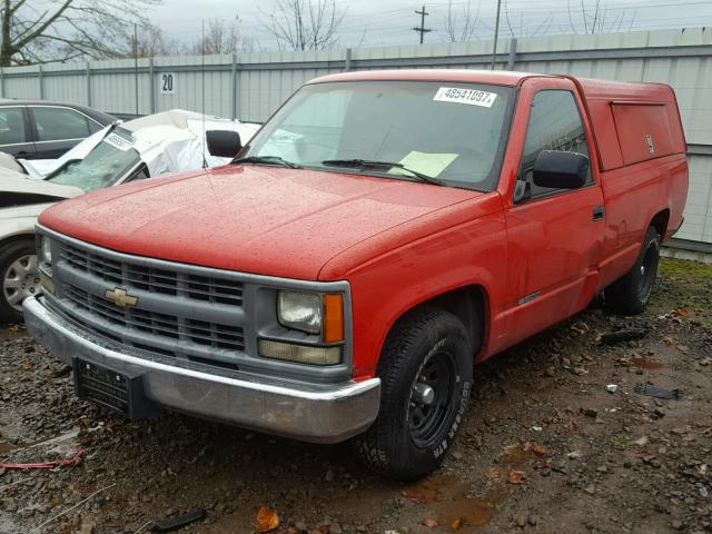 1GCEC14Z9RZ260255 - 1994 CHEVROLET GMT-400 C1 RED photo 2