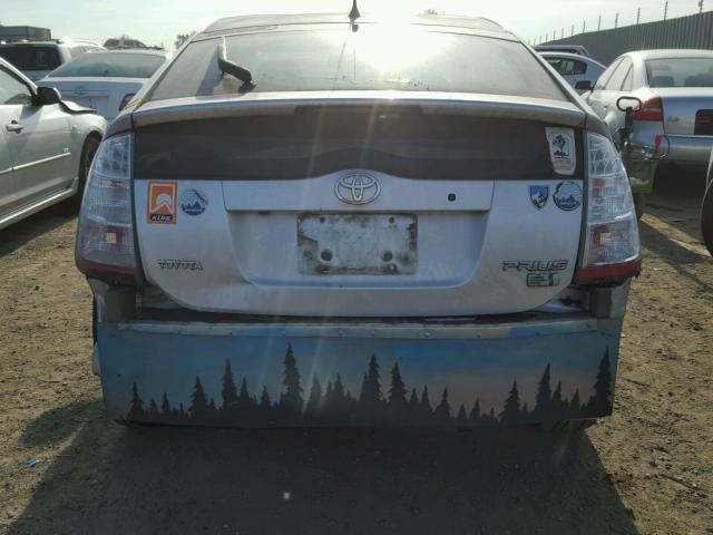 JTDKB20U867059475 - 2006 TOYOTA PRIUS SILVER photo 9