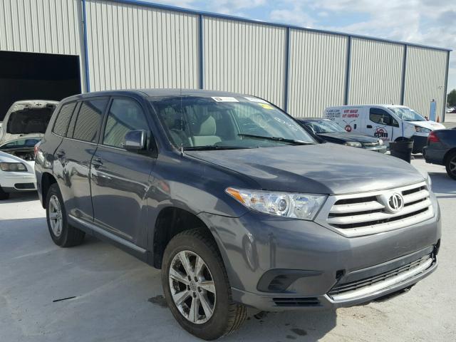 5TDZA3EH6CS029041 - 2012 TOYOTA HIGHLANDER GRAY photo 1