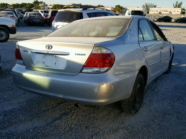 4T1BE32K15U611421 - 2005 TOYOTA CAMRY LE SILVER photo 4