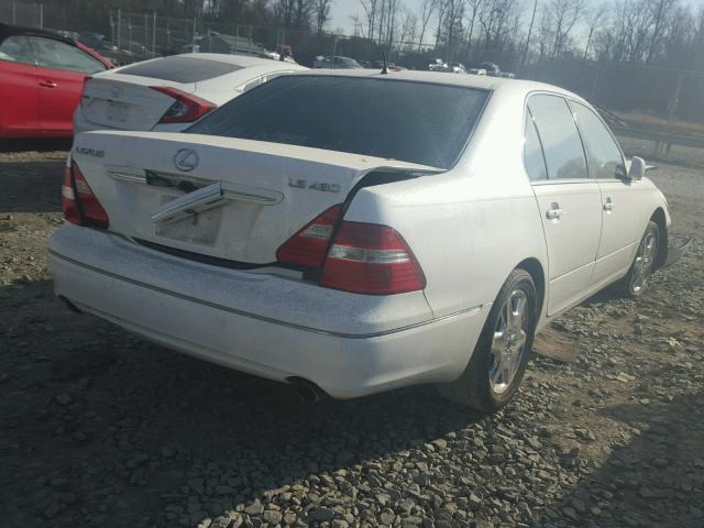 JTHBN36F140173571 - 2004 LEXUS LS 430 WHITE photo 4