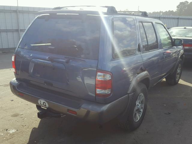 JN8AR07Y3XW358629 - 1999 NISSAN PATHFINDER BLUE photo 4