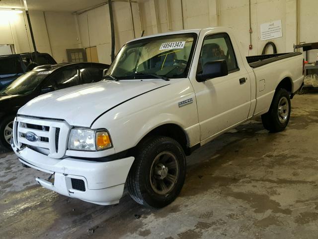 1FTYR10D67PA32082 - 2007 FORD RANGER WHITE photo 2