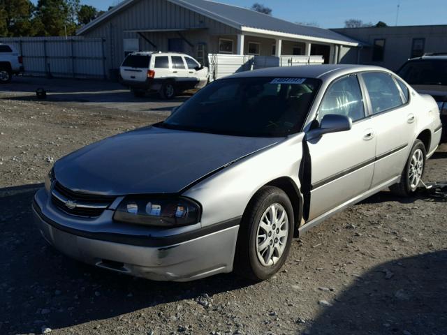 2G1WF52E859312359 - 2005 CHEVROLET IMPALA SILVER photo 2