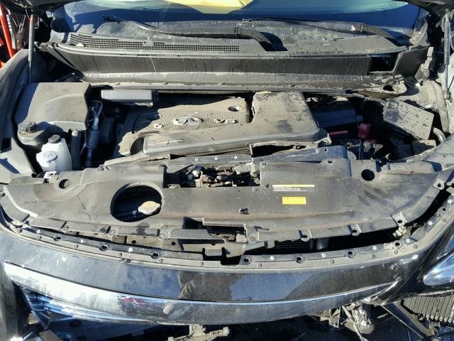 5N1AL0MM1FC508487 - 2015 INFINITI QX60 BLACK photo 7