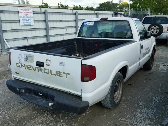 1GCCS14581K173189 - 2001 CHEVROLET S TRUCK S1 WHITE photo 4