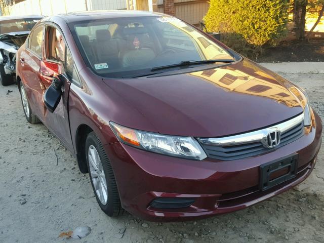 19XFB2F96CE300546 - 2012 HONDA CIVIC EXL 栗色 照片 1