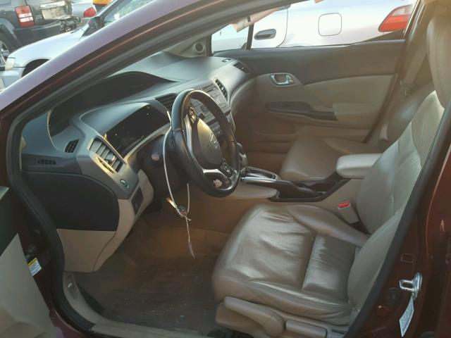 19XFB2F96CE300546 - 2012 HONDA CIVIC EXL 栗色 照片 6