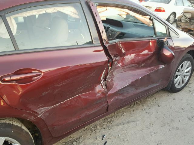 19XFB2F96CE300546 - 2012 HONDA CIVIC EXL 栗色 照片 9