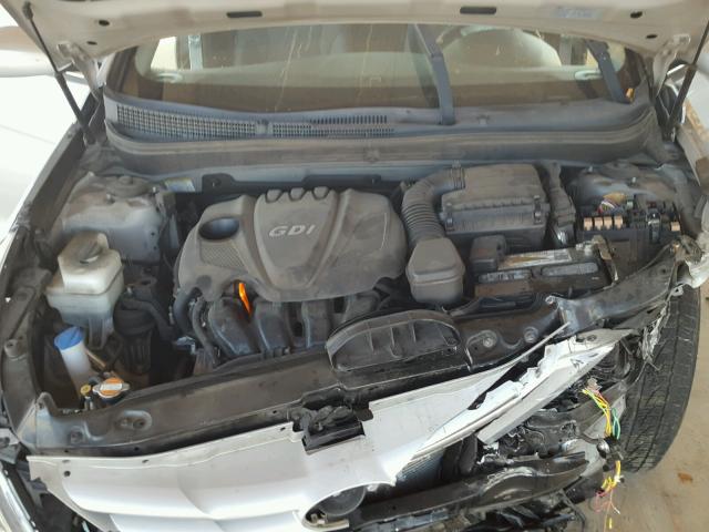 5NPEB4ACXBH015319 - 2011 HYUNDAI SONATA GLS SILVER photo 7