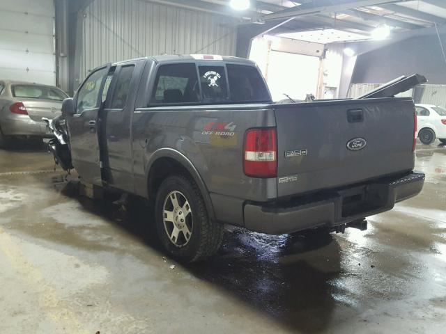 1FTPX14525FA61943 - 2005 FORD F150 GRAY photo 3