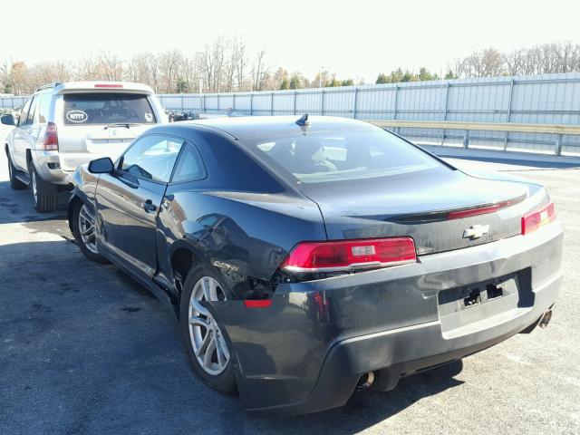 2G1FB1E33E9129238 - 2014 CHEVROLET CAMARO LT GRAY photo 3