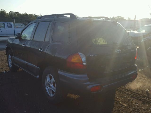 KM8SC73E13U567410 - 2003 HYUNDAI SANTA FE G BLACK photo 3