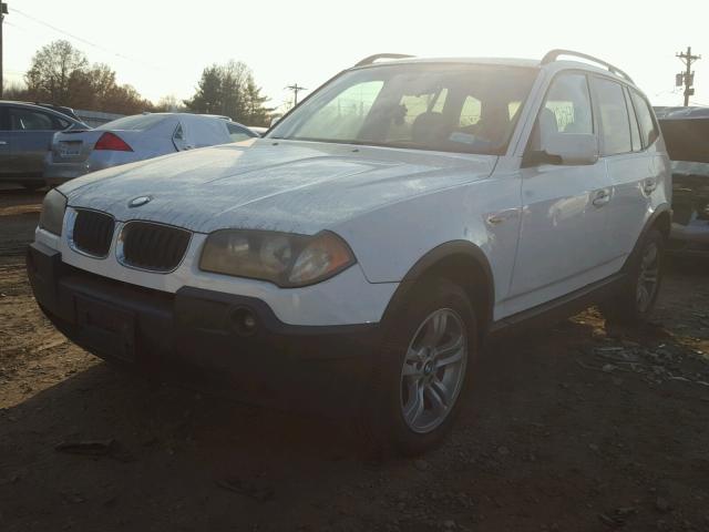 WBXPA93445WD13030 - 2005 BMW X3 3.0I WHITE photo 2