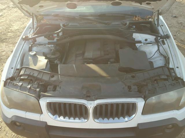 WBXPA93445WD13030 - 2005 BMW X3 3.0I WHITE photo 7